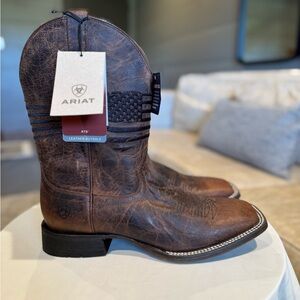 Ariat Circuit Patriot Square Toe Cowboy Boot Size 13D NWT